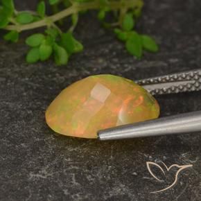 Ópalo Multicolor natural de 1.87 ct, Ovalada, Translúcido