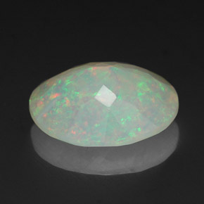 Ópalo multicolor natural de 1,53 ct, transparente, transparente / translúcido