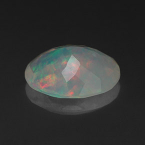 Ópalo multicolor natural de 1,88 ct, transparente, transparente / translúcido