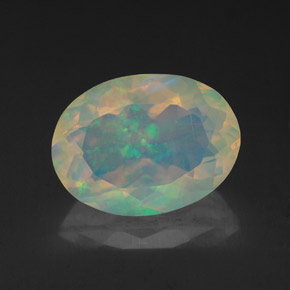 Ópalo multicolor natural de 1,93 ct, transparente, transparente / translúcido