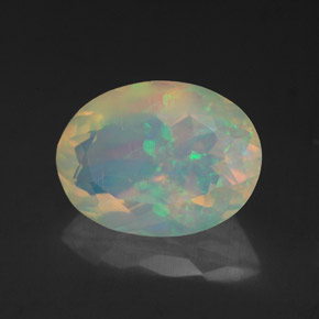 Ópalo multicolor natural de 1,93 ct, transparente, transparente / translúcido