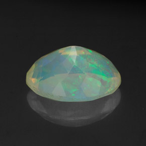 Ópalo multicolor natural de 1,93 ct, transparente, transparente / translúcido