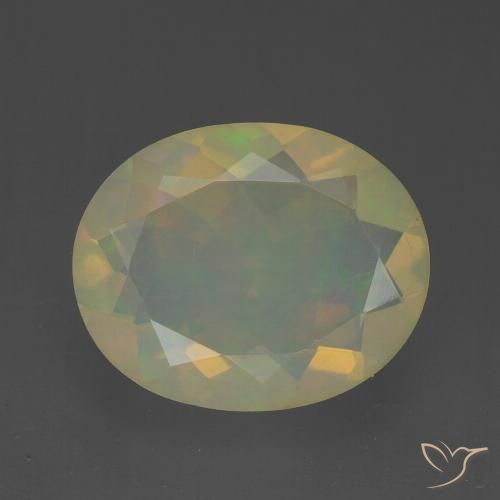 1.71ct Natural Multicolor Ópalo, Ovalada, Transparente