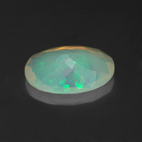 Ópalo multicolor natural de 1,12 ct, transparente, transparente / translúcido