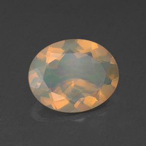 Ópalo multicolor natural de 1,39 ct, transparente, transparente / translúcido