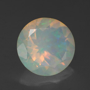 Ópalo multicolor natural de 1,92 ct, transparente, transparente / translúcido