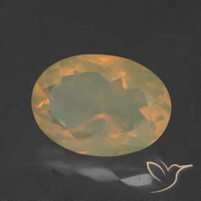 Ópalo Multicolor natural de 1.74 ct, Ovalada, Transparente