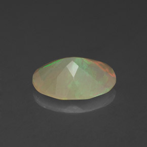 Ópalo multicolor natural de 1,14 ct, corte óvalo, translúcido