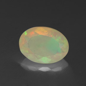 Ópalo multicolor natural de 1,27 ct, transparente, transparente / translúcido
