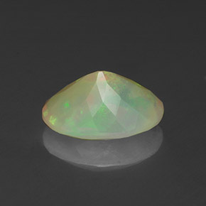 Ópalo multicolor natural de 1,27 ct, transparente, transparente / translúcido