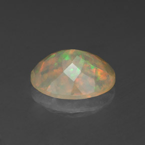 Ópalo multicolor natural de 1,39 ct, transparente, transparente / translúcido