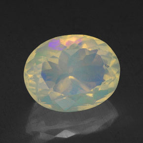 Ópalo multicolor natural de 2,11 ct, transparente, transparente / translúcido