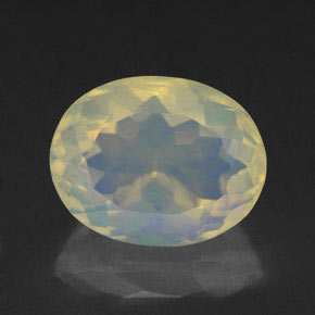 Ópalo multicolor natural de 2,11 ct, transparente, transparente / translúcido