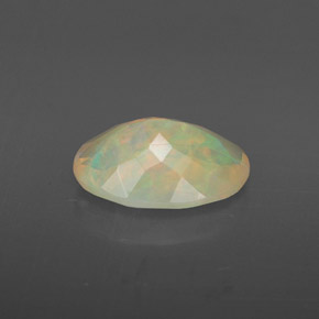 Ópalo multicolor natural de 1,38 ct, transparente, transparente / translúcido