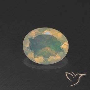 1.47ct Natural Multicolor Ópalo, Ovalada, Transparente