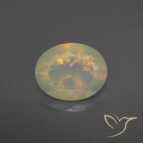 1.50ct Natural Multicolor Ópalo, Ovalada, Transparente