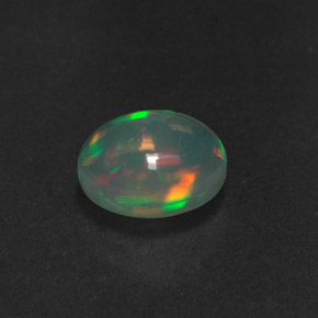 Ópalo multicolor natural de 0,92 ct, transparente, transparente / translúcido