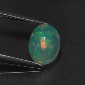 Ópalo multicolor natural de 1,07 ct, transparente, transparente / translúcido