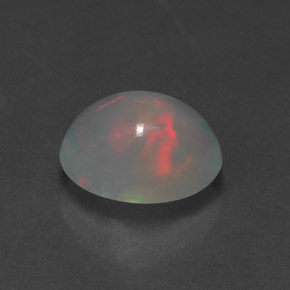 Ópalo multicolor natural de 1,24 ct, transparente, transparente / translúcido