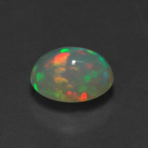 Ópalo multicolor natural de 1,37 ct, transparente, transparente / translúcido