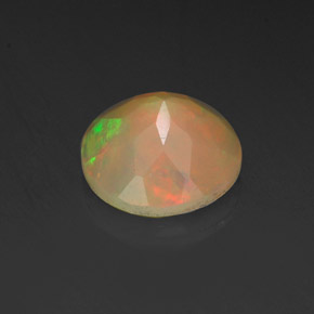 Ópalo multicolor natural de 0,73 ct, transparente, transparente / translúcido