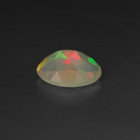 Ópalo multicolor natural de 0,50 ct, transparente, transparente / translúcido