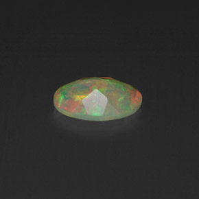 Ópalo multicolor natural de 0,37 ct, transparente, transparente / translúcido