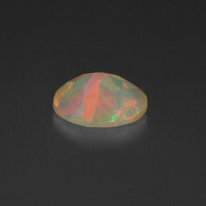 Ópalo multicolor natural de 0,46 ct, transparente, transparente / translúcido