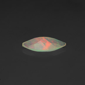 Ópalo multicolor natural de 0,56 ct, marquesa, transparente