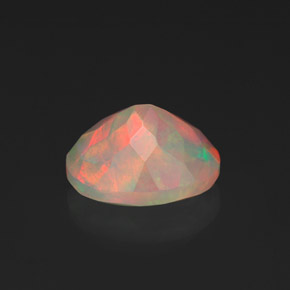Ópalo multicolor natural de 1,36 ct, transparente, transparente / translúcido
