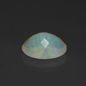 Ópalo multicolor natural de 1,11 ct, transparente, transparente / translúcido
