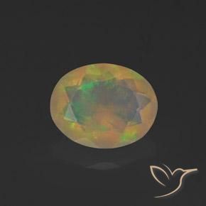 1.07ct Natural Multicolor Ópalo, Ovalada, Transparente, Photo A