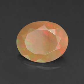 Ópalo multicolor natural de 1,43 ct, corte óvalo, opaco