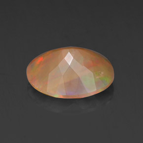 Ópalo multicolor natural de 1,43 ct, corte óvalo, opaco