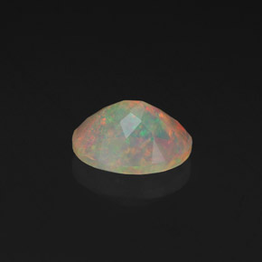 Ópalo multicolor natural de 1,19 ct, transparente, transparente / translúcido