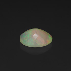Ópalo multicolor natural de 0,98 ct, transparente, transparente / translúcido
