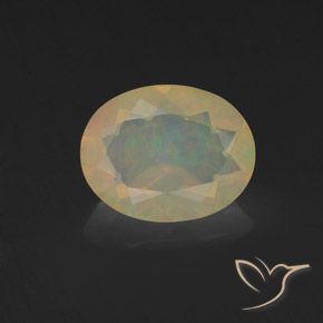 1.02ct Natural Multicolor Ópalo, Ovalada, Transparente