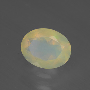 Ópalo multicolor natural de 1,18 ct, corte óvalo, translúcido