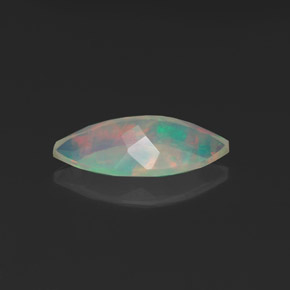 Ópalo multicolor natural de 0,97 ct, marquesa, transparente