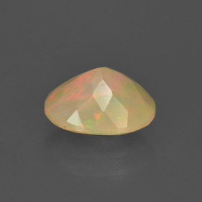 Ópalo multicolor natural de 1,19 ct, corte óvalo, translúcido