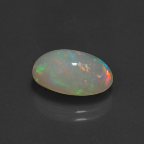 Ópalo multicolor natural de 4,21 ct, transparente, transparente / translúcido