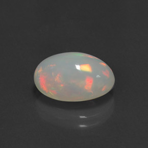 Ópalo multicolor natural de 2,98 ct, transparente, transparente / translúcido