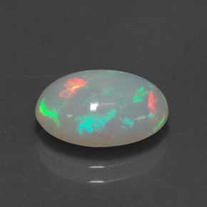 Ópalo multicolor natural de 2,57 ct, transparente, transparente / translúcido