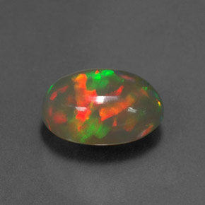 Ópalo multicolor natural de 2,62 ct, transparente, transparente / translúcido