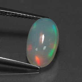 Ópalo multicolor natural de 2,51 ct, transparente, transparente / translúcido