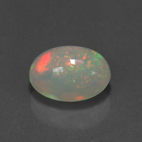 Ópalo multicolor natural de 2,34 ct, transparente, transparente / translúcido