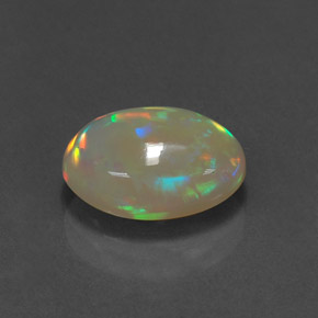 Ópalo multicolor natural de 2,10 ct, transparente, transparente / translúcido