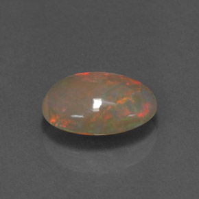 Ópalo multicolor natural de 1,77 ct, transparente, transparente / translúcido