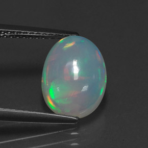 Ópalo multicolor natural de 2,35 ct, transparente, transparente / translúcido