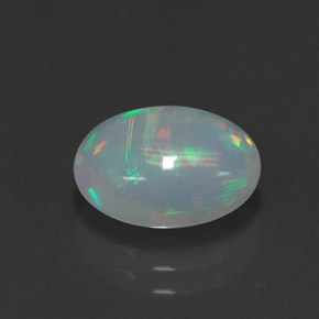 Ópalo multicolor natural de 2,35 ct, transparente, transparente / translúcido